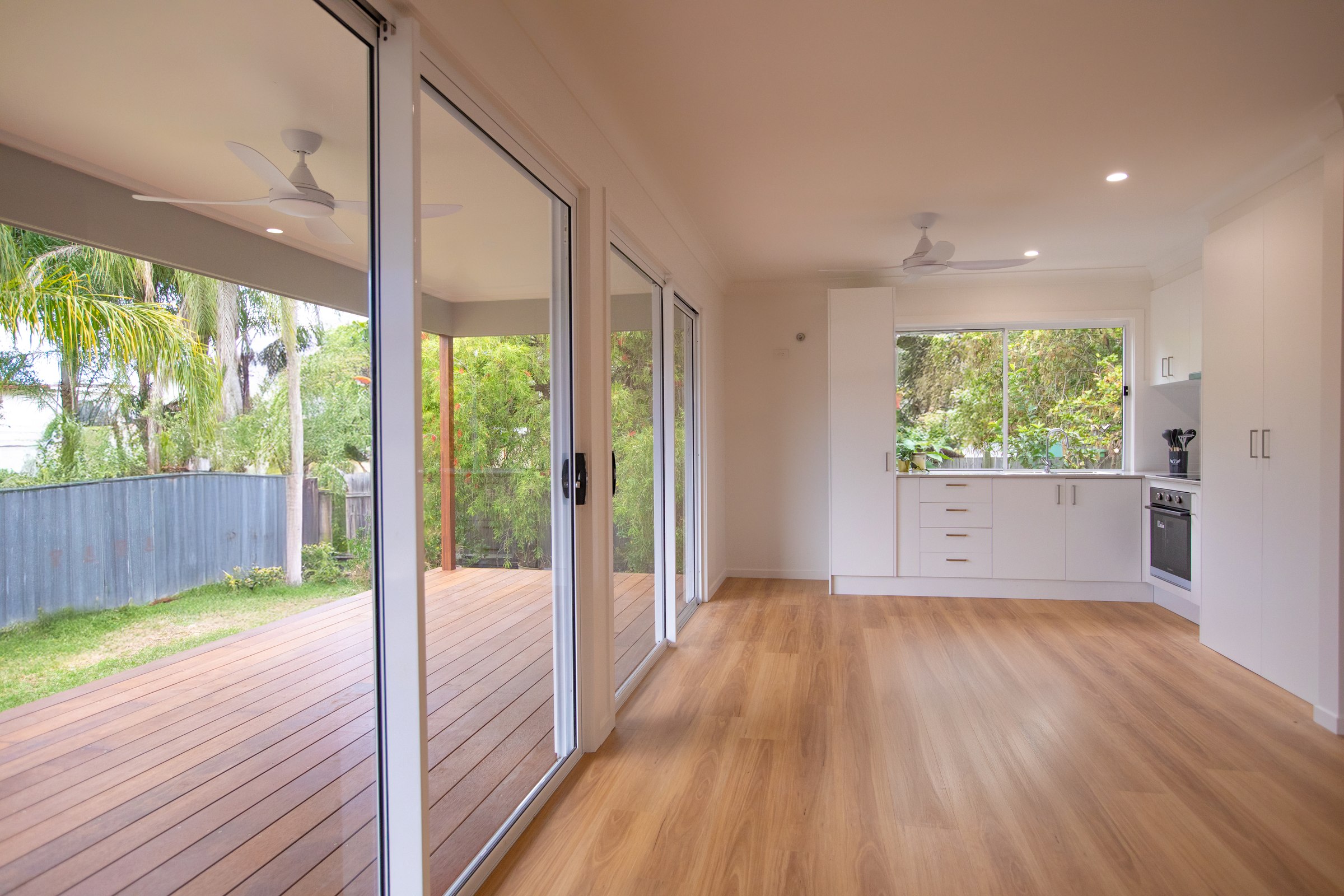 Bright open-plan living area