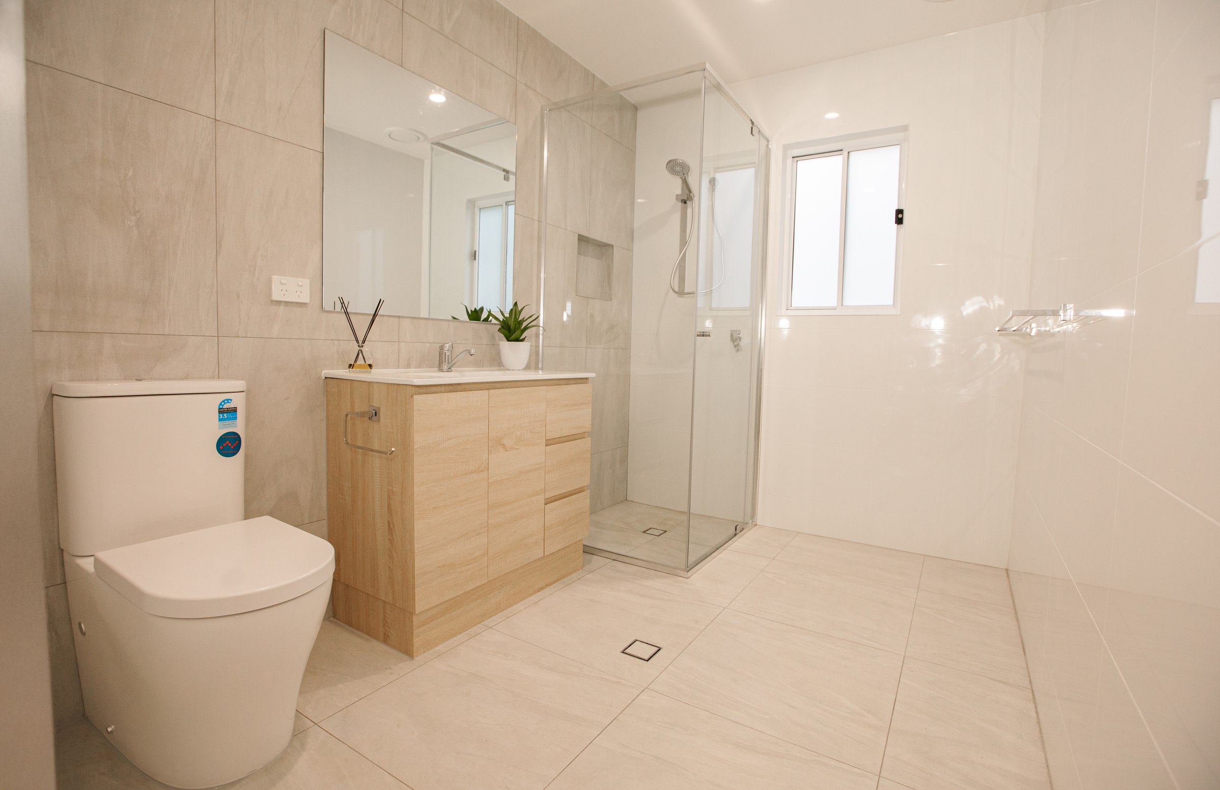 Granny flat bathroom, full view